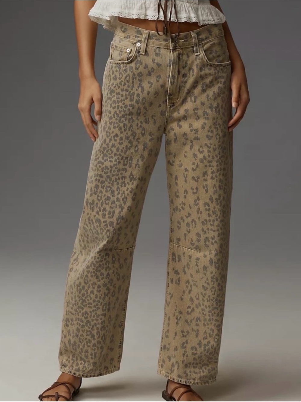 Citizens Of Humanity Miro relaxed fit jeans in cheetah
